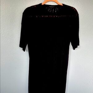 FEDERICA TOSI XL Elegant Black tattered dress